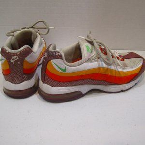 Nike Air Max 95 Womens sz 7 Snakeskin Maroon Orang